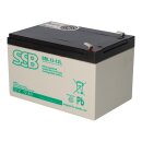SSB Battery SBL12-12L AGM Bleiakku 12V 12Ah T2 / Faston 6,3 mm