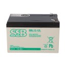 ssb lead battery sbl 12-12l agm battery 6.3mm faston - 12v 12Ah