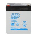 ssb lead acid battery sbh 190-12 agm battery 6.3mm faston...