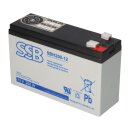 SSB Battery SBH200-12 High-Rate AGM Bleiakku 12V 4,6Ah 171W/10 Min. Faston 4,8 / 6,3 mm