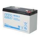 SSB Battery SBH300-12 High-Rate AGM Bleiakku 12V 8,5Ah 277W/10 Min. T2 / Faston 6,3 mm