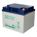 ssb lead acid battery sbl 50-12hr agm battery m6 screw terminal - 12v 1227w