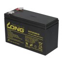 Kung Long WP1236W 12V 9Ah Hochstrom-AGM-Akku – passend für Panasonic UP-VW1245P1