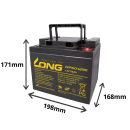 Kung Long WP50-12NE 12V 50Ah AGM Akku – Ersatz für Panasonic LC-XC1238P