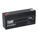 Fiamm Blei-Akku FG10301 6V 3000mAh Pb Faston 4,8mm