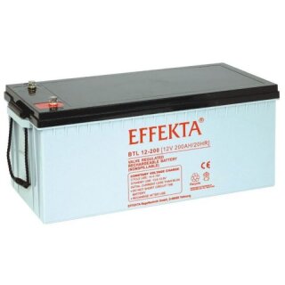 Effekta BTL 12-200 Blei-Vlies Akku AGM VRLA 12V 200Ah