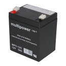 SET Multipower Blei-Akku MP5-12C Pb 12V 5Ah + Ladegerät