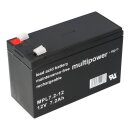 Multipower Blei-Akku MPL7,2-12 12V 7,2Ah + Ladegerät