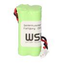 Notleuchten-Akku 4,8V 900mAh NiMH F2x2 AAA / Micro