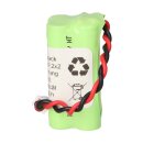Notleuchten-Akku 4,8V 900mAh NiMH F2x2 JST XHP-2 Stecker