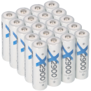 20x XCell Mignon AA Akku Ni-MH 1,2V 2900mAh