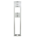 a-Tronix pedestal for wallbox stainless steel white