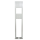 a-Tronix pedestal for wallbox stainless steel white