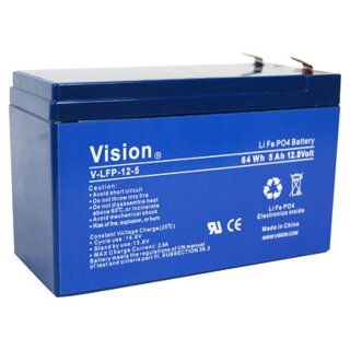 Vision LiFePO4-Akku V-LFP12-5 LiFePO4 - 12V 4,5Ah inkl. BMS/Balancer, Faston 6,3