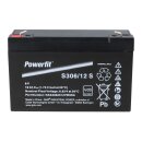 Exide Powerfit S306/12 S 6V 12Ah AGM Standby-Akku