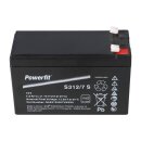 Exide Powerfit lead-acid battery agm 12v 7,2Ah s312/7 s