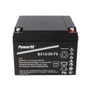 Exide Powerfit S312/26 F5 12V 26Ah AGM Standby-Akku