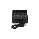 PATONA USB Ladegerät für Rundzellen CR123A 14500 16340 18650 22650 26650 AAA AA
