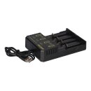 PATONA USB Ladegerät für Rundzellen CR123A 14500 16340 18650 22650 26650 AAA AA