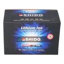 Shido LiFePO4 LTX9-BS 12V 3Ah Lithium Motorradbatterie