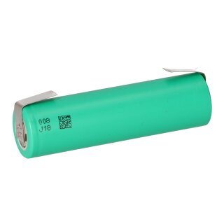 TerraE INR 18650 25P Li-Ion Akku - 3,6V 2500mAh 20A Z-Lötfahne