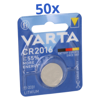 varta cr 2016 lithium coin cell 3v 50 pcs 1pcs blister