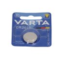 100x VARTA CR2025 Lithium-Knopfzelle 3V 1er Blister