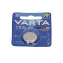 100x VARTA CR2025 Lithium-Knopfzelle 3V 1er Blister