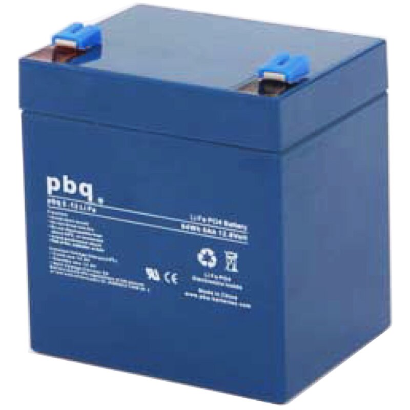 Pbq LiFePO4-Akku 12,8V 5Ah inkl. BMS Balancer Faston 6,3