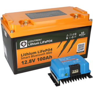 SET LIONTRON LiFePO4 Akku 12,8V 100Ah + Victron Orion-Tr Smart 12/12-30A Ladebooster