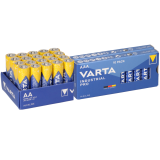 40x Varta Batterie Industrial 20x AA LR06 +20x AAA LR3 Mignon Micro