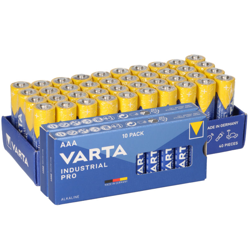 Contatti Batteria 100 Batterie Varta Industrial Pro AAA - Formato LR03, Ideali Per Dispositivi Ad Alto Consumo, Lunga Durata E Affidabilità Batterie AAA Varta - Foto 8