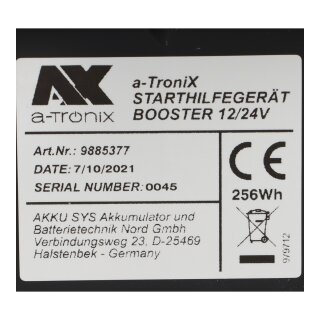 a-TroniX mobiles Starthilfegerät Booster 12/24V 10000/5000A