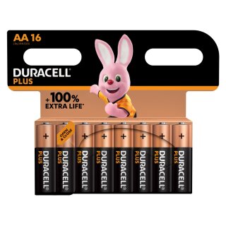 Duracell MN1500 Plus Mignon Batterie 1,5V 16er Blister