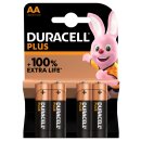 Duracell MN1500 Plus Mignon Batterie 1,5V 4er Blister