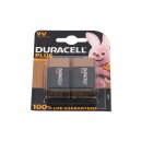 2x Duracell Plus MN1604 9V Block Batterie - passend...