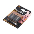 2x Duracell Plus MN1604 9V Block Batterie - passend für Rauchmelder, Messgeräte & Audio