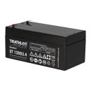 Triathlon Lead acid battery agm 12v 3,4Ah Faston, vds