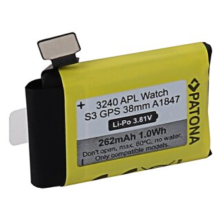 Akku f. Apple Watch Serie 3 GPS 38mm A1847