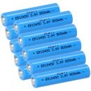 10x XCell Lithium 3,6V Batterie ER10450 AAA - Zelle