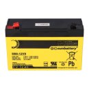 SUN Battery SB6-12V0 AGM Akku 6V 12Ah T1 / Faston 4,8 mm