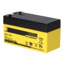 SUN Battery SB12-1.2V0 AGM Akku 12V 1,2Ah Blei-Akku mit VDS