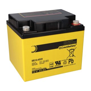 SUN Battery SB12-45V0 AGM Akku 12V 45Ah Blei-Akku