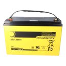 SUN Battery sb12-100v0 agm battery 12v 107Ah lead acid battery with vds