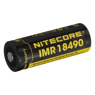 Nitecore Li-Ion Akku 3,7V 1100mAh Typ 18490 IMR