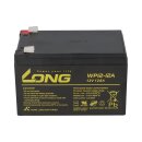 Kung Long VdS wp12-12 12v 12Ah agm lead accu battery maintenance free
