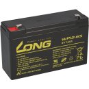 Set - lead battery and charger - 6v 12Ah KungLong battery...