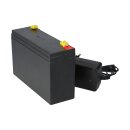 Set - lead battery and charger - 6v 12Ah KungLong battery 0.6a charger