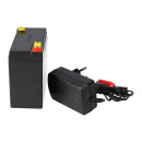 set - lead battery and charger - 6v 7Ah s KungLong battery 0.6a charger