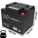 Lead-acid battery 2x 12v 50Ah compatible 24v wheelchair...